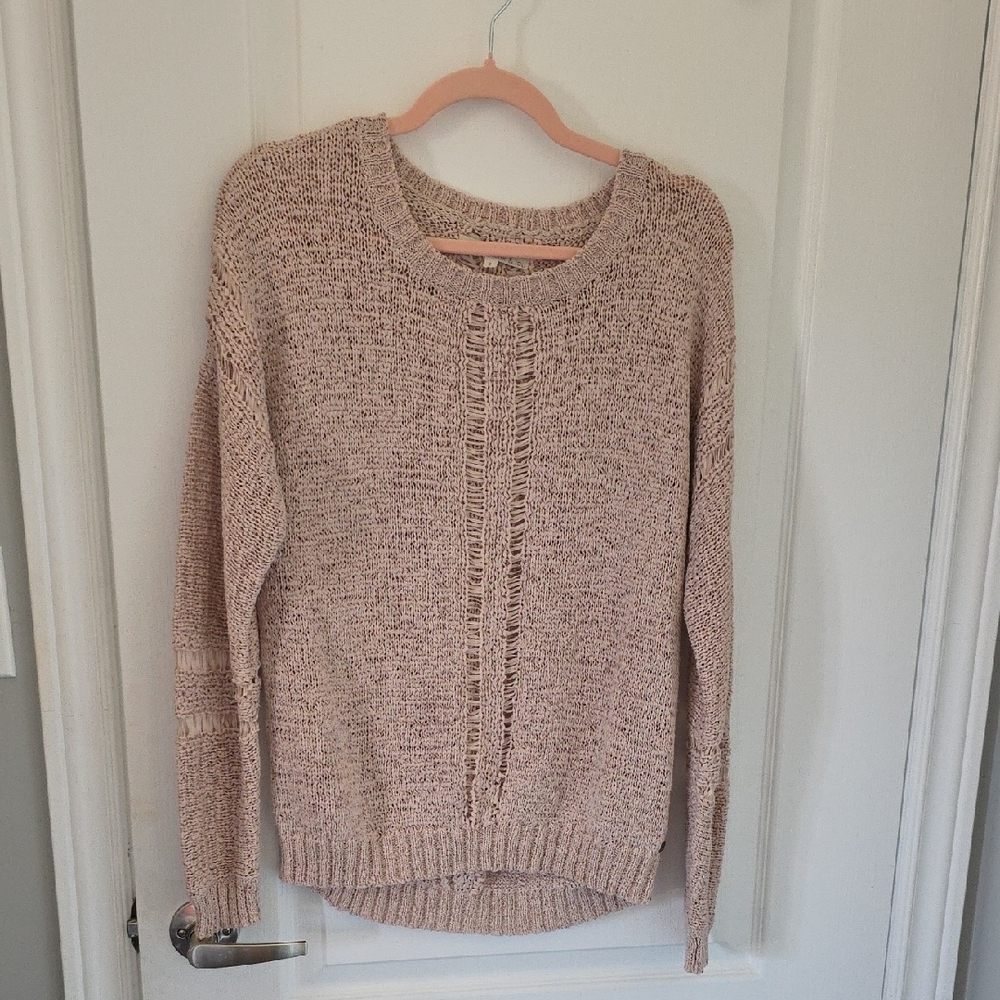 Cozy Pinkish CREME Sweater